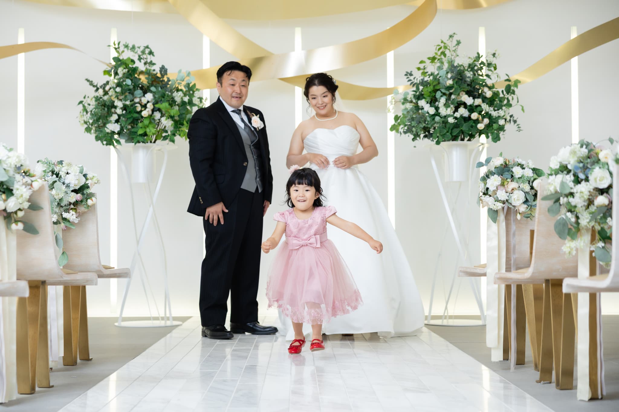 可愛いお子様と一緒に笑顔はじけるフォトウェディング！